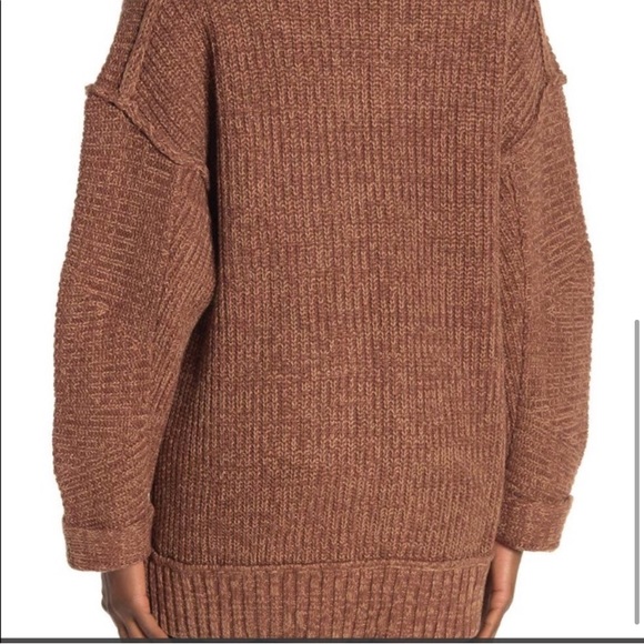 Free People High Hopes Knit Cardigan in Brown NWOT - Picture 5 of 6